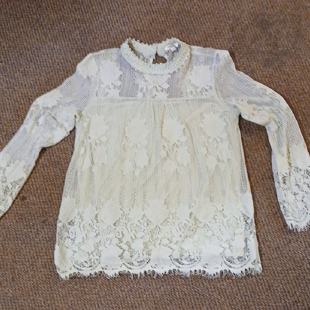 Elegant Lace Blouse By Ultra Pink